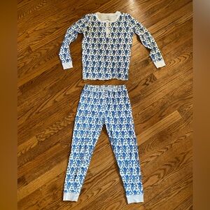 Roller Rabbit Cotton Monkey Print Pajama Set